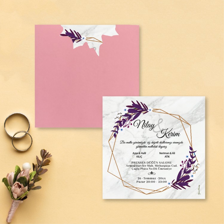 Beren Kare Davetiye 1861 - Detay Görseli 6